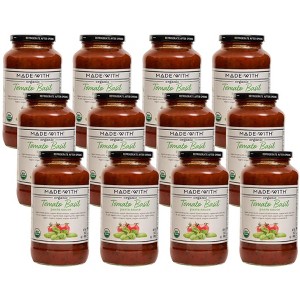 Made With Organic Tomato Basil Pasta Sauce - Case of 12/24 oz - 1 of 4