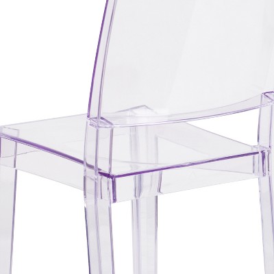 Elegant Clear Polycarbonate Stacking Side Chair