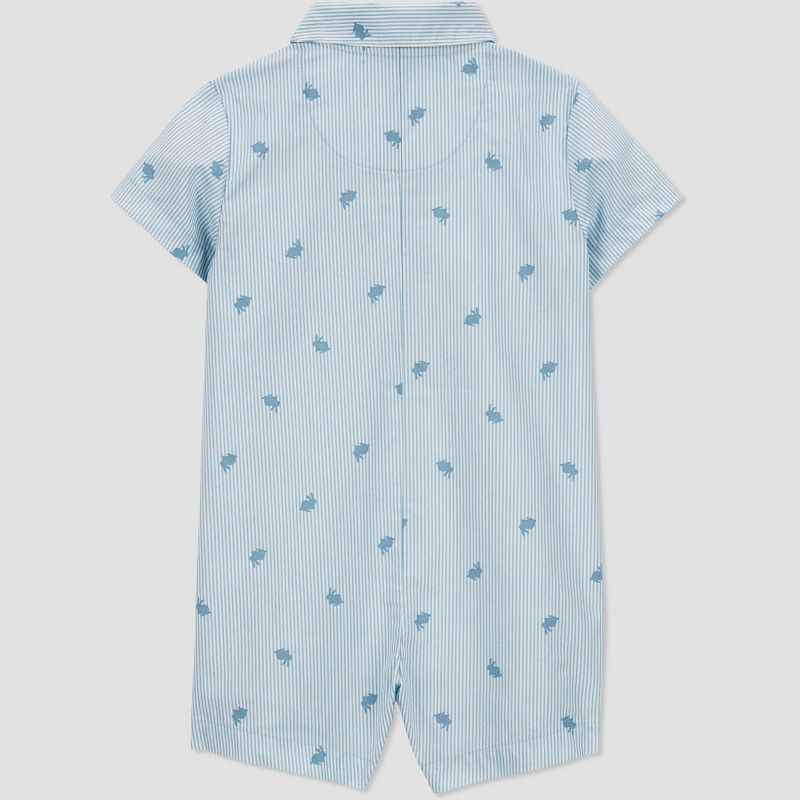 Carter&#39;s Just One You&#174;️ Baby Boys&#39; Striped Carrot Romper - Blue, 2 of 7