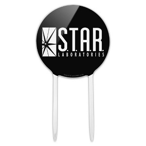 The Flash Tv Series Star Labs Logo Acrylic Cake Topper - 1 of 4
