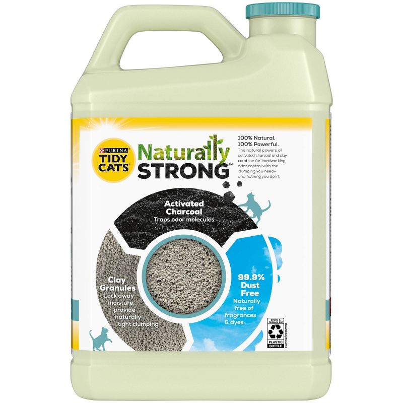 Tidy Cats Naturally Strong Clumping Cat Litter - 20lbs, 3 of 7