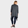 24seven Comfort Apparel Womens Plus Extra Long Open Front Plus Size Cardigan - 2 of 3