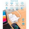 Itopfox Surge Protector Power Strip with 8 Outlets & 4 USB Ports 2 USB C, 5 Ft Extension Cord, 1080J Surge Protection for Home Office Dorm Essentials - 2 of 4