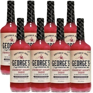 George’s Beverage Company Strawberry Daquiri Mix - 1L Bottle - Gluten Free, All Natural Mixer - 1 of 4