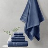 6pc Plume Cotton Feather Touch Antimicrobial Towel Set Navy - Beautyrest - image 2 of 4