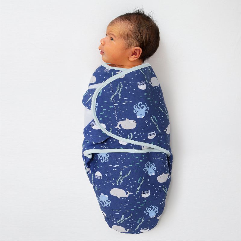 The Peanutshell Under The Sea 3 Swaddle Wrap for Newborn, Infant - 3-Pack, 3 of 8