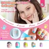 Saviland Kids 7-Pack Press-On Nails Kit - 168PCS Pre-Glued Retro Floral Designs for Girls 8-12 Years with Adhesive Tabs.(Holiday Gift Set) - 4 of 4