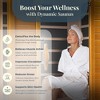 Dynamic Saunas Barcelona 2-Person Low EMF FAR Infrared Sauna with Red Light Therapy & Bluetooth Speakers | Personal Indoor Spa for Home & Gym - 4 of 4