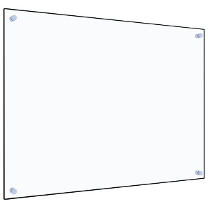 vidaXL Kitchen Backsplash Transparent 31.5"x23.6" Tempered Glass - 1 of 4