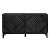 60.5" Mid-Century Modern Sideboard Buffet Storage Cabinet with Geometric Fluted Doors & Adjustable Shelves-- Frevyn - 4 of 4