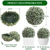 Artificial Topiary Balls Set of 2, Flower Topiary Balls Decorative Balls for Outdoor and Indoor, Wedding Decoration - 2 of 4