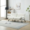 70'' Velvet Modern 2-Seater Sofa with Thick Cushions and Metal Legs - 3 of 4