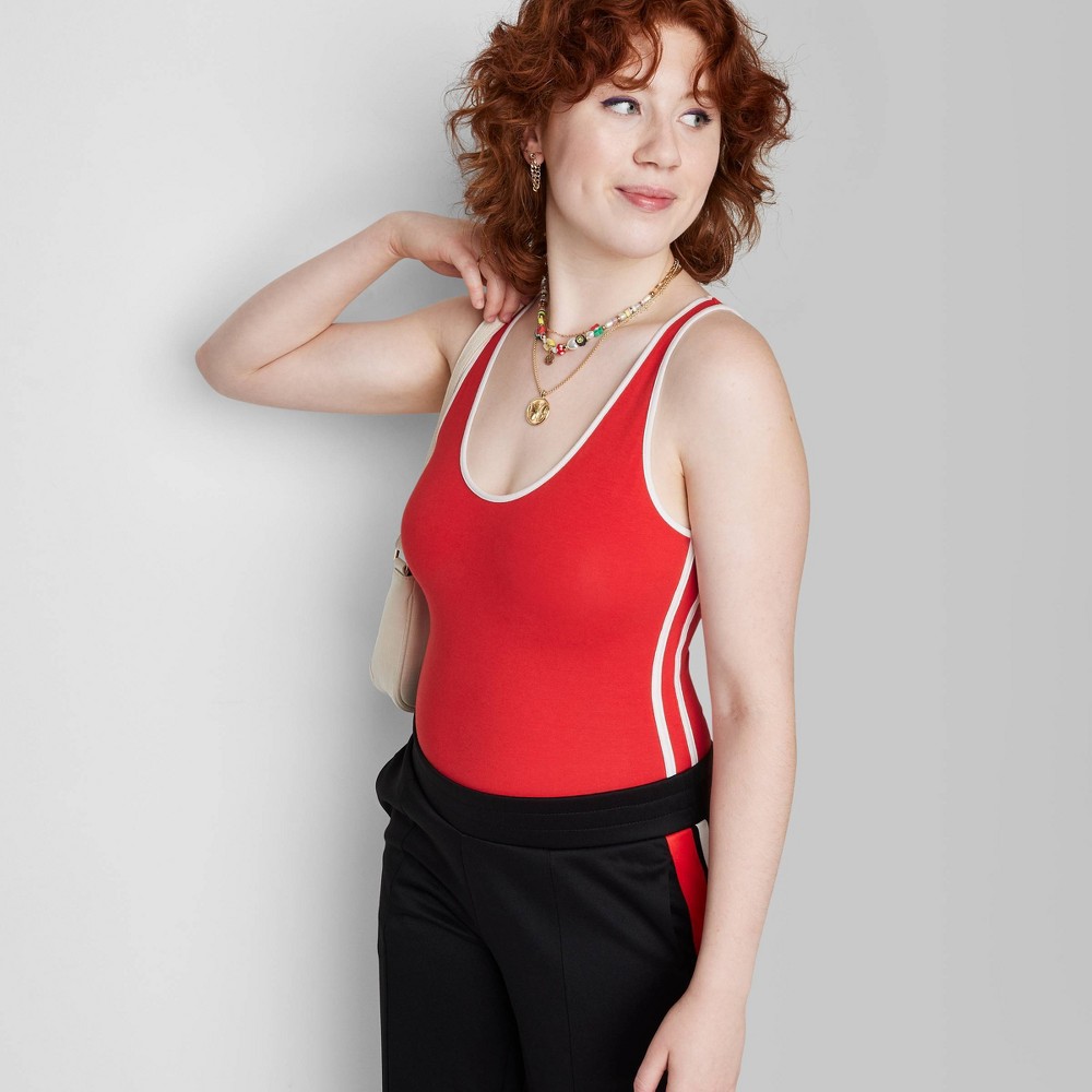 size medium Women's Tank Bodysuit - Wild Fable Red 