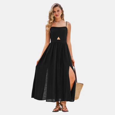 Женские платья Cupshe Women's Maxi Dress with Cutout Detail-L-Black