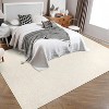 Modern Textured Solid Hallway Runner Rug, Washable Non-Slip with Rubber Backing for Kitchen, Laundry, Entryway - 3 of 4