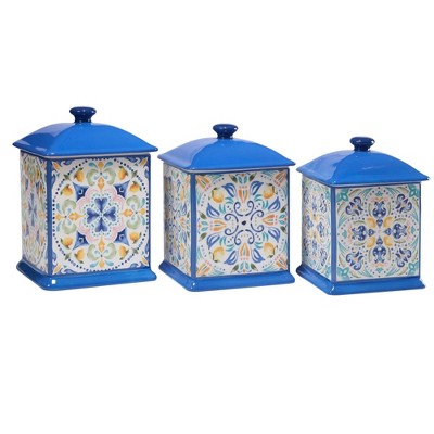 3pc Lemonade Square Canister Storage Set - Certified International