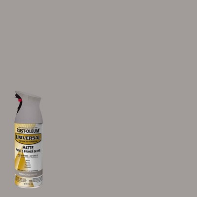 Rust-Oleum Universal Spray Paint Matte Farmhouse Greige: Interior & Exterior, Wood & Metal, Oil-Based, 12 oz