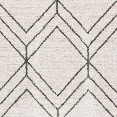 ivory/dark green
