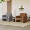 Modern Accent Chair, Wood Frame Sofa Chair, Comfortable Reading Armchair for Living Room, Bedroom - 3 of 4