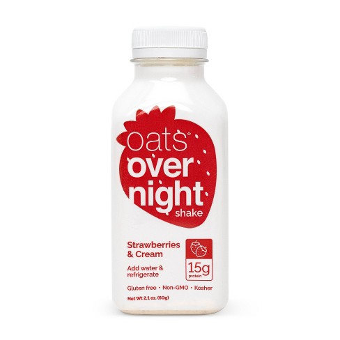 Oats Overnight Shake Strawberries And Cream - 2.2oz : Target