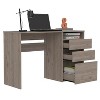 Vynxaria Drawer Writing Computer Desk Stylish Writing Desk Spacious Desktop for Home and Office - 2 of 4