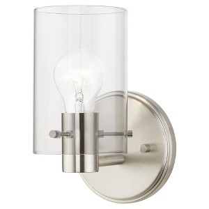 Livex Lighting Munich 1 - Light Sconce in  Brushed Nickel - 1 of 3