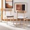 Lizette Retro Dining Chair (Set of 2) - DCH1002 - White Oak/Grey - Safavieh - 2 of 4