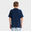 Boys' Super-Man Short Sleeve Graphic T-Shirt - Blue - 3 of 4