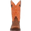 Men's Rebel by Durango Cedar Bark and Monarch Orange Western Boot - 3 of 4