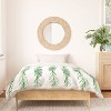 Deny Designs Twin Extra Long Gabriela Fuente Natumas Polyester Duvet Cover + Pillow Shams Green: Abstract 300 Thread Count Bedding Set - 2 of 4
