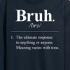 Men's - Instant Message - Bruh Definition Long Sleeve Graphic T-Shirt - 2 of 4