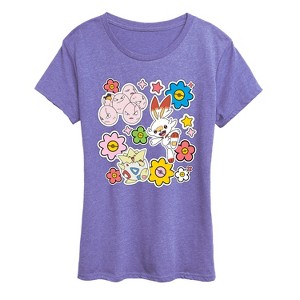 Women's - Pokémon - Pokémon Spring Stickers Short Sleeve Graphic T-Shirt - 1 of 3