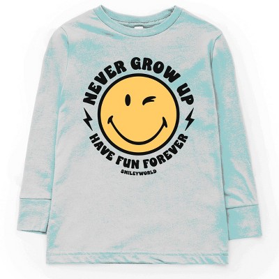The Juniper Shop SmileyWorld Never Grow Up Youth Long Sleeve Tee