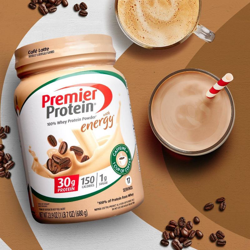Premier Protein 100% Whey Protein Powder - Caf&#233; Latte - 17 Serve, 6 of 10