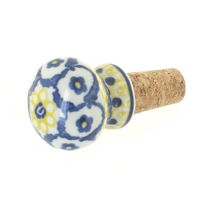 Blue Rose Polish Pottery 830 Ceramika Artystyczna Wine Cork - 1 of 1