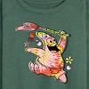 Women's - SpongeBob SquarePants - Tie Dye Patrick Lightweight French Terry Wide Neck Long Sleeve Shirt - 2 of 4