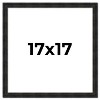 PosterPalooza | 17x17 Thin Barnwood Picture Frame, UV Acrylic, 2 Finishes - Grey and Black - 2 of 4