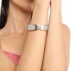 SOHI Women's Crystal Silver Oval Tip Bracelet - 4 of 4