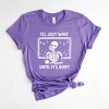 Simply Sage Market Wait Until It's Quiet Apple Short Sleeve Tee - 2XL - Grape - 2 of 4