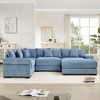 Oversized Cloud Modular Sectional Couch,Convertible Sectional Couches Deep Seat Extra-Wide Armrests - 2 of 4