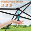 Canopy Tent 10x10 Easy Pop Up, Outdoor Shade Instant Canopy Tents, Comercial Instant Heavy DutyCanopy Pop Up Tent with 3 Sidewalls - 4 of 4