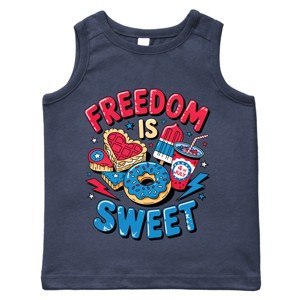 The Juniper Shop Freedom Is Sweet Toddler Tank - 1 of 4