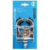 M-Wave Drag-T2 Dual Sided Pedals, Body: Aluminum, Spindle: Cr-Mo, 9/16'', Silver - 2 of 3