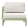 WestinTrends Playa Modern 4-Piece Polypropylene Resin Modular L Shaped Patio Furniture Sectional, Green - 4 of 4