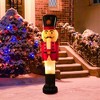 Northlight Lighted Blow Mold Nutcracker Soldier Outdoor Christmas Decoration - 59" - 2 of 4