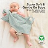 6pk Shea Baby Burp Cloths for Baby Boys and Girls, Organic Burping Cloths for Babies, Newborn - 4 of 4