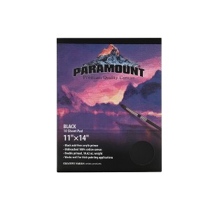 Paramount Universal Primed Premium Cotton Canvas 10 Sheet Pads - Universal Double Primed Cotton Canvas Pads for Students, Drawing, Painting, Travel, & - 1 of 4