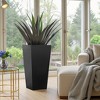 Okak 25.5 Inch Metal Tapered Planter Large Garden Pot with Drainage Hole & Rubber Plug for Patio, Commercial Spaces - 4 of 4