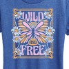 Women's - Instant Message - Wild And Free Butterfly Short Sleeve Graphic T-Shirt - 2 of 4