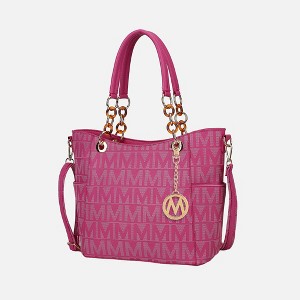MKF Collection Kissaten Milan “M” Signature Tote Faux Leather Shoulder Bag for Women by Mia K - 1 of 4